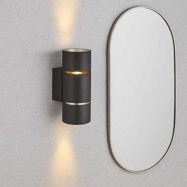Applique LED, noir, UP DOWN, H 20 cm