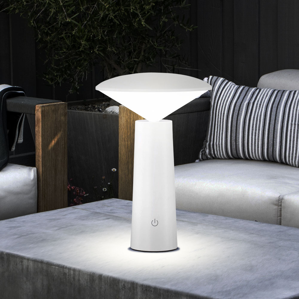 LED Tischleuchte, schwenkbar, CCT Schaltung, dimmbar H 21 cm