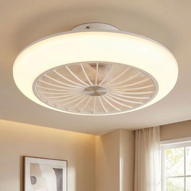 LED Deckenventilator, 3 Stufen, weiß, D 30 cm