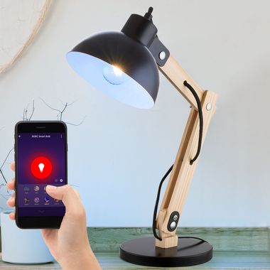 RGB LED table lamp, movable spot, app and voice control