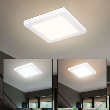 LED Deckenpanel, weiß, 950 Lumen, CCT, L 16,7 cm