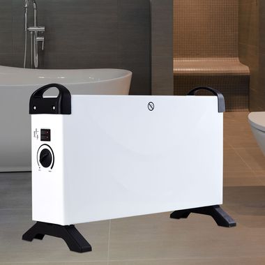 Riscaldamento elettrico, 3 livelli, termostato regolabile, L 52,5 cm