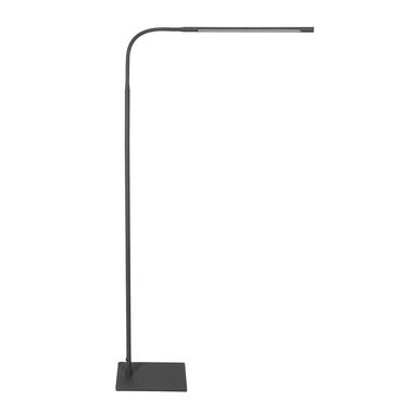 Lampada da terra, metallo, nero, snodo orientabile, H 183 cm