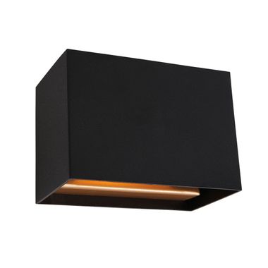 LED wandlamp, omhoog &amp; omlaag, zwart goud, dimbaar L 13 cm