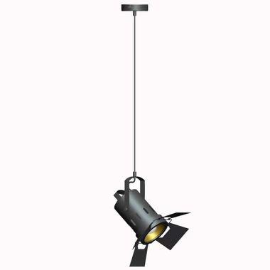 Hanglamp, metaal, zwart, H 150 cm