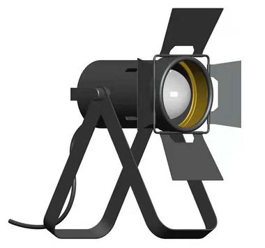 Lampe de table, métal, noir