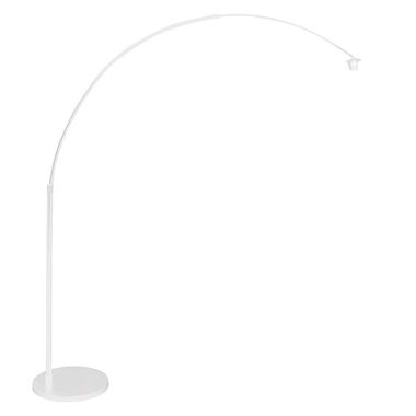 Staande lamp, metaal, booglamp, zonder kap, H 210 cm
