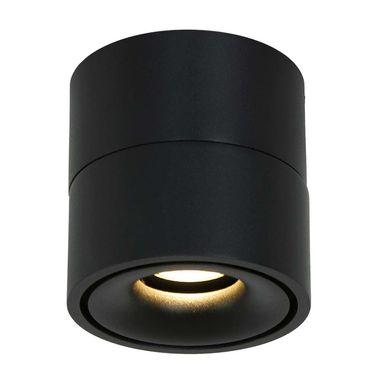 LED Deckenstrahler schwarz, Spot schwenkbar, H 8 cm