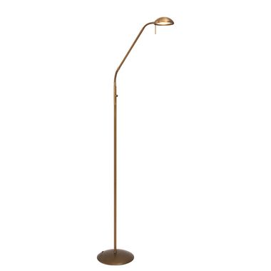 LED floor lamp bronze, dimmable, spot adjustable, H 180 cm
