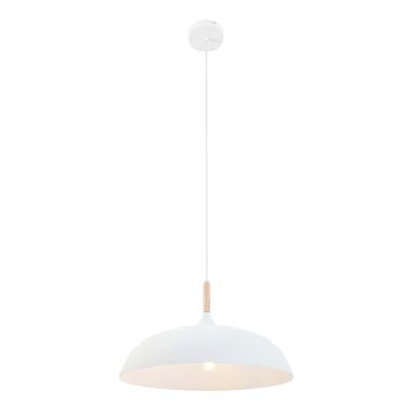 Hanglamp wit, hout, H 170 cm