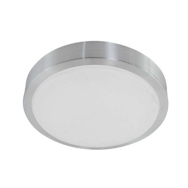 Plafonnier LED, blanc argenté, IP44, D 34 cm