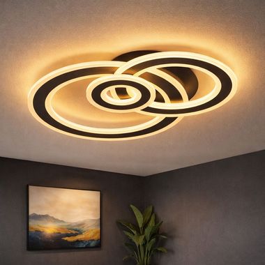Lampa sufitowa LED, metal, 3-stopniowy ściemniacz, dł. 47,5 cm, RIO