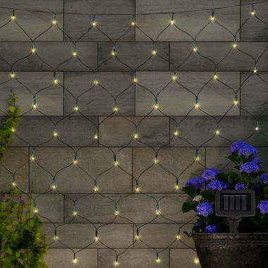 Solar Lichterkette, 100x LED, schwarz, IP44, L 110 cm