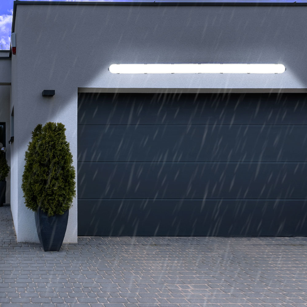 LED Feuchtraumleuchte 120 Cm – IP68, 36W, 4000 Lumen, 4000K Neutralweiß, Bis Zu 15 Leuchten Kaskadierbar, Für Keller, Garage, Werkstatt, Lager