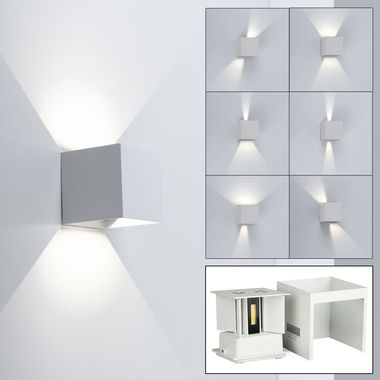 Lampa ścienna LED, góra-dół, regulowany stożek świetlny, L 10 cm