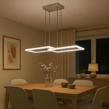 LED pendant light, remote control, RGB color change, L 119.5 cm
