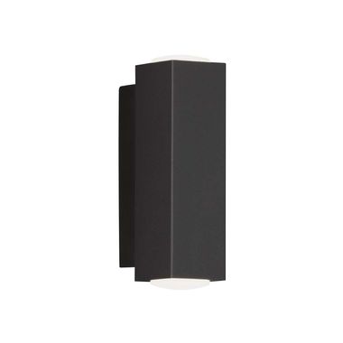 LED wandlamp, metaal, zwart, H 13 cm