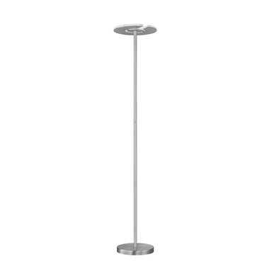 LED Stehleuchte, Metall, Nickel Chrom, CCT Dimmbar, H 180 cm