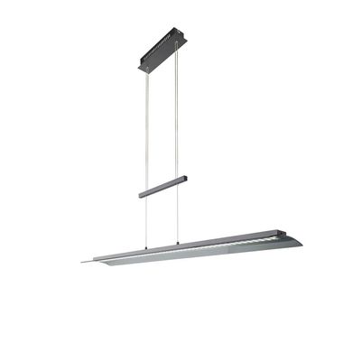 LED hanglamp, zwart, in hoogte verstelbaar, H 151 cm