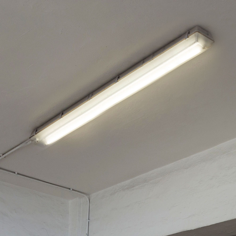 LED-Deckenleuchte 72W 120cm Mit Bewegungsmelder – 8640lm, Neutralweiß 5000K, IP20, Für Garage, Werkstatt, Keller & Büro