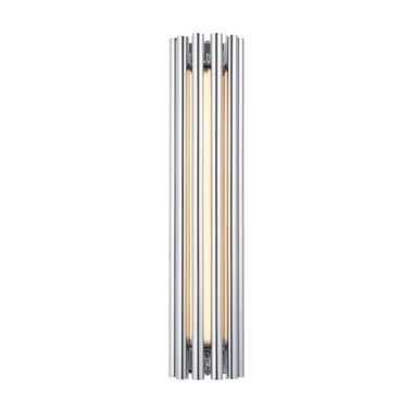 LED Wandleuchte, Aluminium chrom, H 36 cm