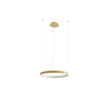 LED hanglamp, aluminium, goud, 30W, 3000K, D 55 cm
