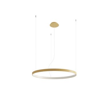 LED hanglamp, aluminium, goud, 50W, 3000K, D 78 cm