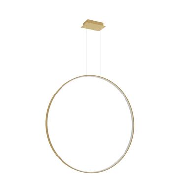 LED hanglamp, aluminium, goud, 70W, 3000K, 110 cm