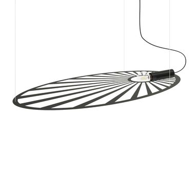 Pendant lamp, steel, black, D 110 cm