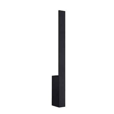 Lampada da parete a LED, alluminio, nero, H 50 cm, 4000K