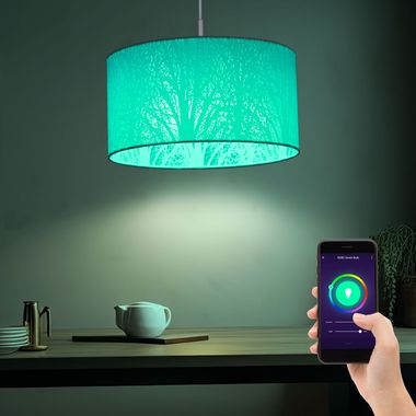 Luce a sospensione intelligente RGB LED, decorazione dell'albero, bianco, H 120 cm