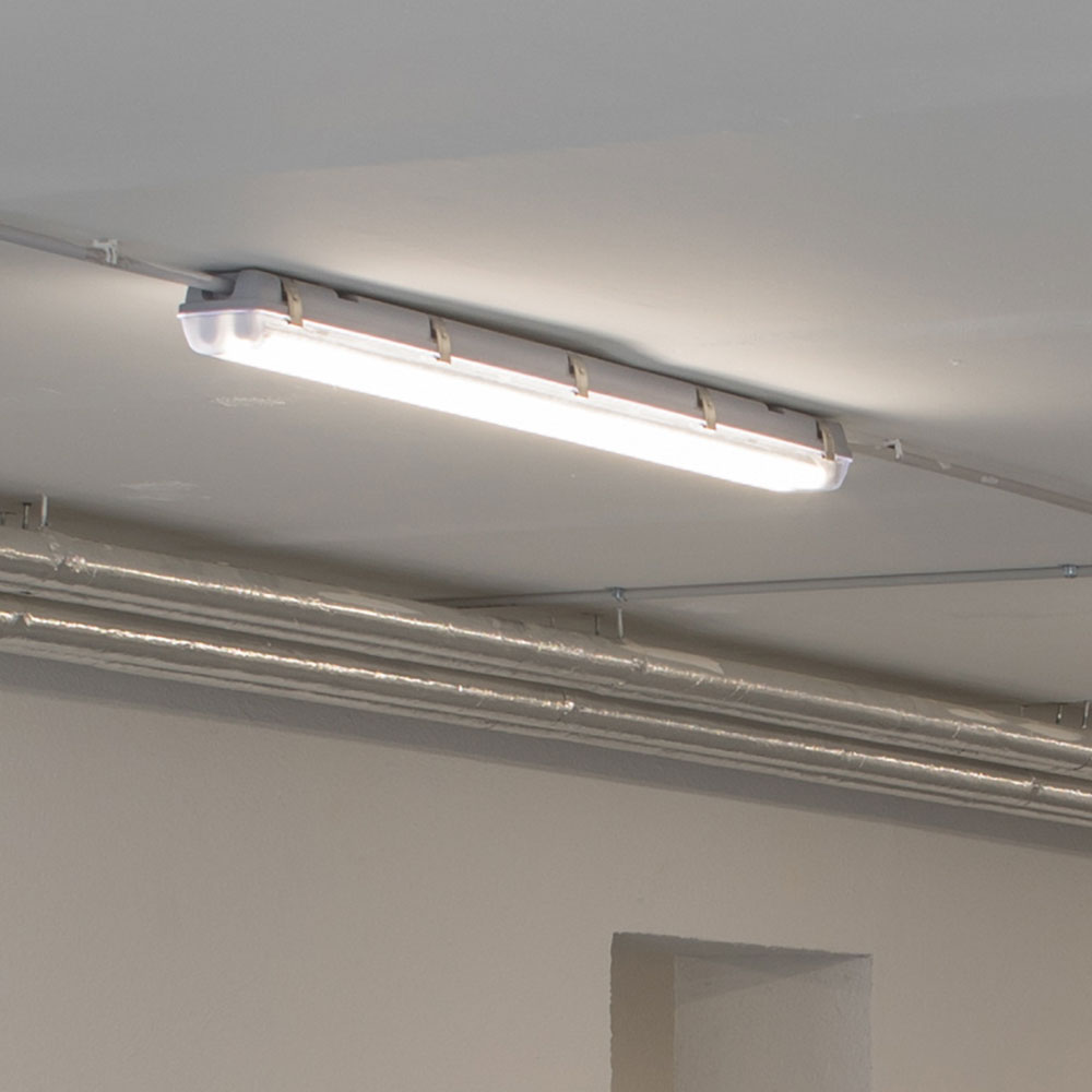 LED Feuchtraumleuchte – 4er Set, 150 Cm, 48 W, 5760 Lumen, 4000 K Neutralweiß, IP65, Für Keller