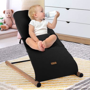 Baby bouncer, washable jersey cover, padded harness