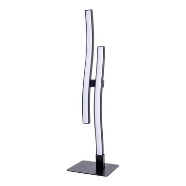 LED Tischleuchte, Metall, Schwarz, H 44 cm