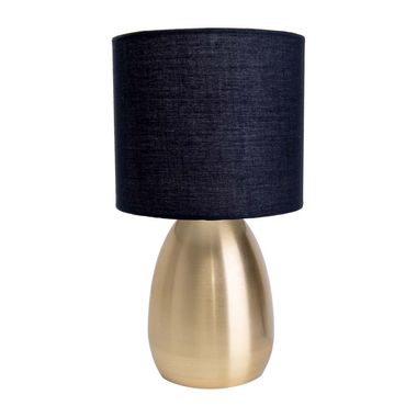 Tischleuchte, gold, 1 flammig, E14,  D 17,5 cm
