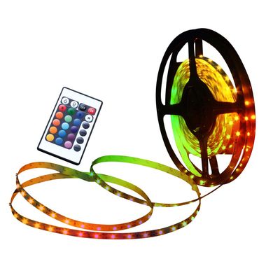 RGB LED fairy lights, stripe, remote control, L 500 cm