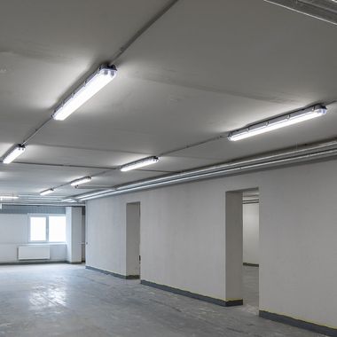 6er Set LED Wannenlampe, 5760 lm, 6500K kaltweiß, L 150 cm