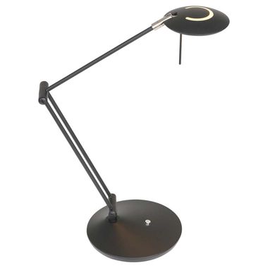 LED tafellamp, zwart metaal, dimbaar, H 30 cm
