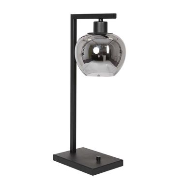 Lampe à poser, métal, noir, H 51 cm