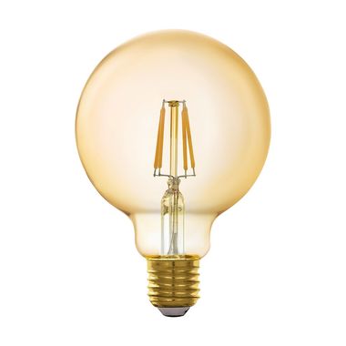 Lampadina LED intelligente, ambra, E27, 500lm, dimmerabile, PxH 9,5x14 cm