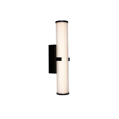LED wall light, up down, dimmable, black, white, H 43 cm