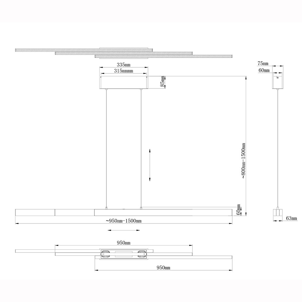 Pendelleuchte Hängelampe Esstischleuchte Glas Kristalle Goldfarben LED H 150 Cm 87571531 Pendelleuchte Hängelampe Esstischleuchte Glas Kristalle Goldfarben LED H 150 Cm 87571531