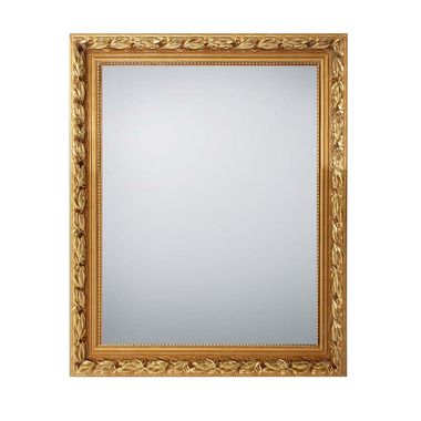 Specchio da parete, legno color oro, H 70 cm