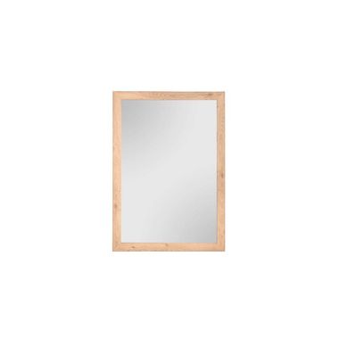 Miroir mural, cadre Artisan en chêne, H 68 cm