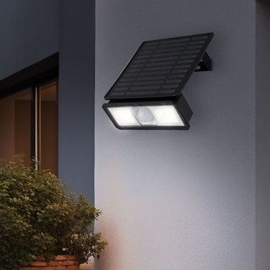 Applique murale solaire LED mobile, détecteur de mouvement, H 9 cm