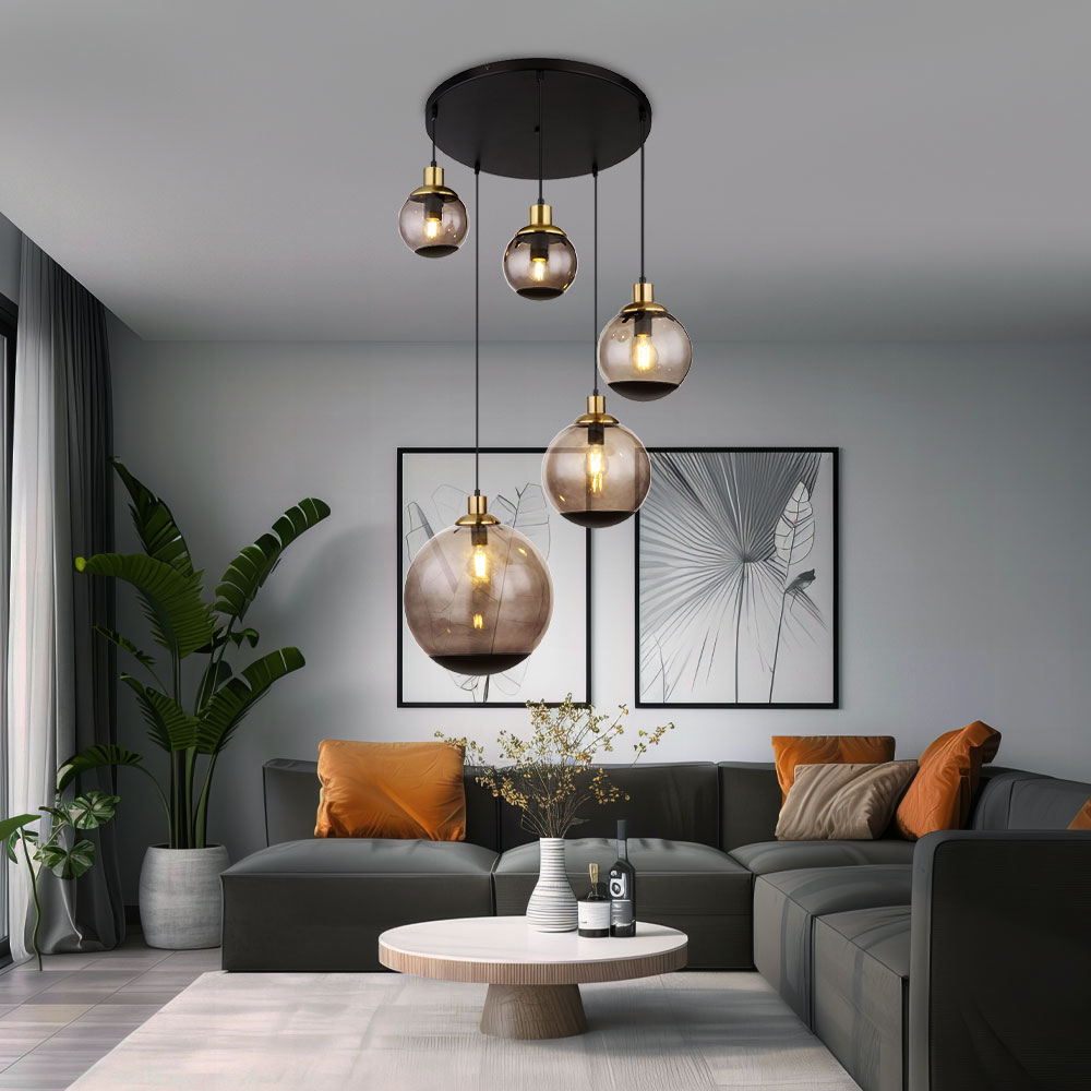 Pendelleuchten Glas & Hängelampen mit Glaskugeln Pendelleuchten Glas & Hängelampen mit Glaskugeln