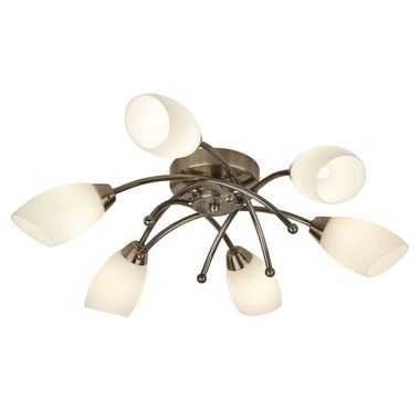 Lampada da soffitto, ottone antico, 50 cm, OPERA