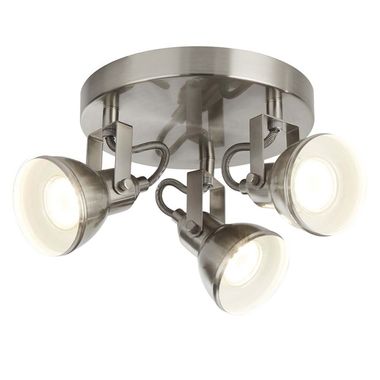 Deckenleuchte, Silber, Strahler, 30 cm, FOCUS