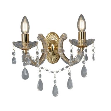 Wall light, gold, 32 cm, MARIE THERESE