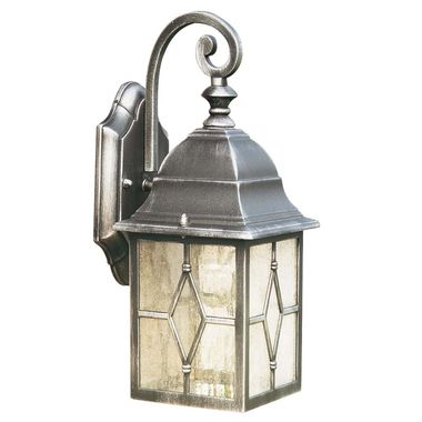 Wandlamp, zilver, zwart, aluminium, H 32,5 cm, GENOA